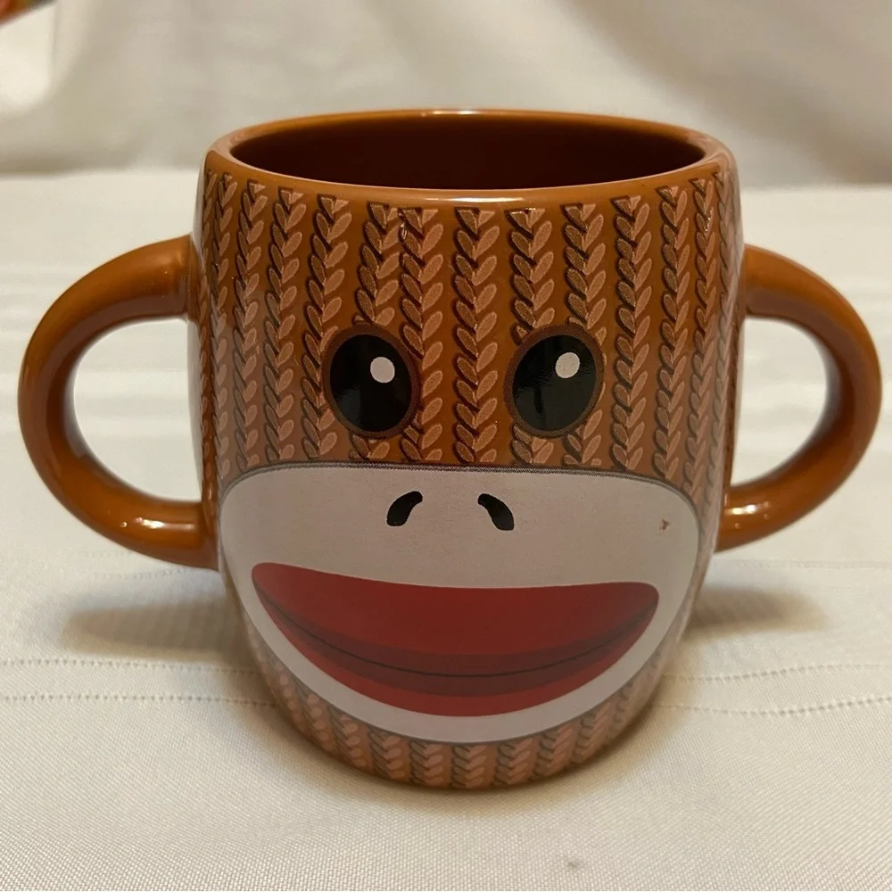 Sock Monkey Mug- NEW- Unused - Dishwasher & Microwave Safe- Makes a Great Gift!